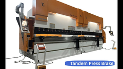 Tandem Press Brake 200Ton 3200 Delem DA53T với 6 trục