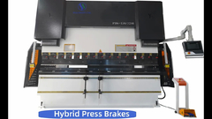 Máy phanh áp dụng hybrid 130Ton/3200,Servo Pump CNC Press Brake cho Demo